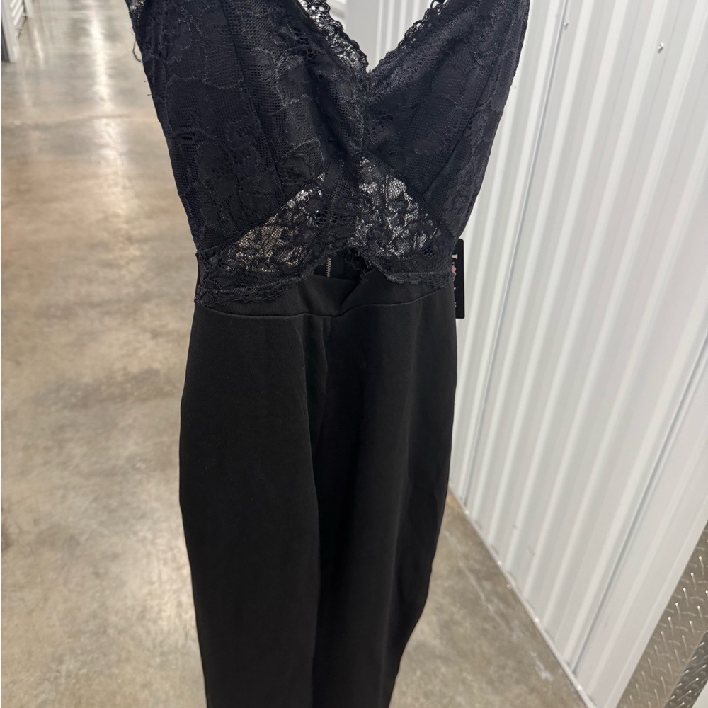 Elegant Black Lace Jumpsuit